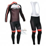 Castelli Ropa Ciclismo Culotte Largo 2013 Hombre Mangas Largas Fucsia