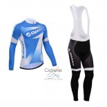 Giant Ropa Ciclismo Culotte Largo 2014 Hombre Mangas Largas Azur