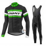 Giant Ropa Ciclismo Culotte Largo 2017 Hombre Mangas Largas Negro