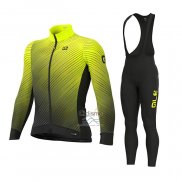 Ale Ropa Ciclismo Culotte Largo 2021 Hombre Mangas Largas AMarillo