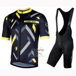 Nalini Descesa 2.0 Ropa Ciclismo Culotte Corto 2019 Men Mangas Cortas Negro AMarillo