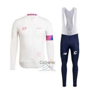 Rapha Ropa Ciclismo Culotte Largo 2020 Hombre Mangas Largas Blanco