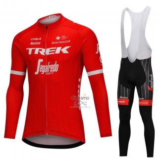 Trek Segafrojoo Ropa Ciclismo Culotte Largo 2018 Mangas Largas Rojo