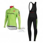 Cannondale Ropa Ciclismo Culotte Largo 2017 Hombre Mangas Largas Verde