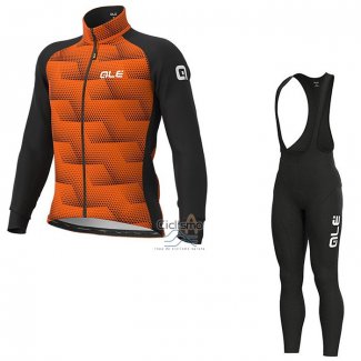 Ale Ropa Ciclismo Culotte Largo 2021 Hombre Mangas Largas Naranja