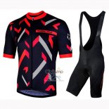 Nalini Descesa 2.0 Ropa Ciclismo Culotte Corto 2019 Men Mangas Cortas Negro Rojo