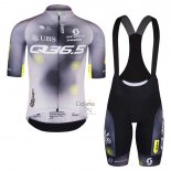 Q36.5 Ropa Ciclismo Culotte Corto 2023 Hombre Mangas Cortas Gris