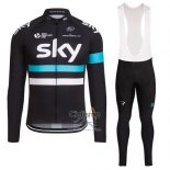 Sky Ropa Ciclismo Culotte Largo 2016 Mangas Largas Negro