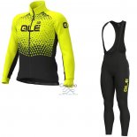 Ale Ropa Ciclismo Culotte Largo 2020 Hombre Mangas Largas AMarillo