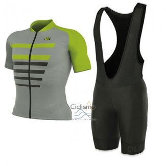 Ale Prr 2.20 Piuma Ropa Ciclismo Culotte Corto 2017 Hombre Mangas Cortas Verde y Gris