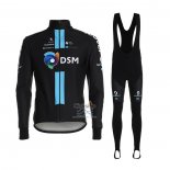 Dsm Ropa Ciclismo Culotte Largo 2021 Mangas Largas Negro Azul