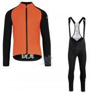 Assos Ropa Ciclismo Culotte Largo 2021 Hombre Mangas Largas Naranja