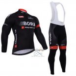 Bora Ropa Ciclismo Culotte Largo 2015 Mangas Largas Negro