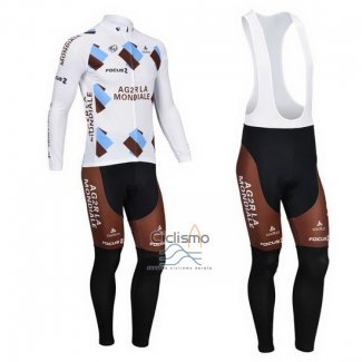 Ag2rla Ropa Ciclismo Culotte Largo 2013 Mangas Largas Brown