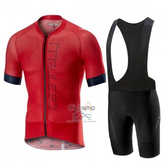 Castelli Climber's 2.0 Ropa Ciclismo Culotte Corto 2019 Hombre Mangas Cortas Rojo