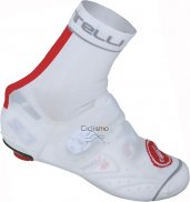 Castelli Cubrezapatillas Blanco y Rojo 2014 Ciclismo