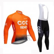 Ccc Ropa Ciclismo Culotte Largo 2019 Mangas Largas Naranja