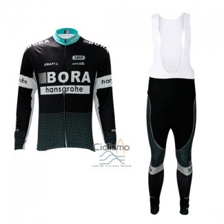 Bora Ropa Ciclismo Culotte Largo 2017 Mangas Largas Negro