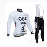 Ccc Ropa Ciclismo Culotte Largo 2019 Mangas Largas Blanco